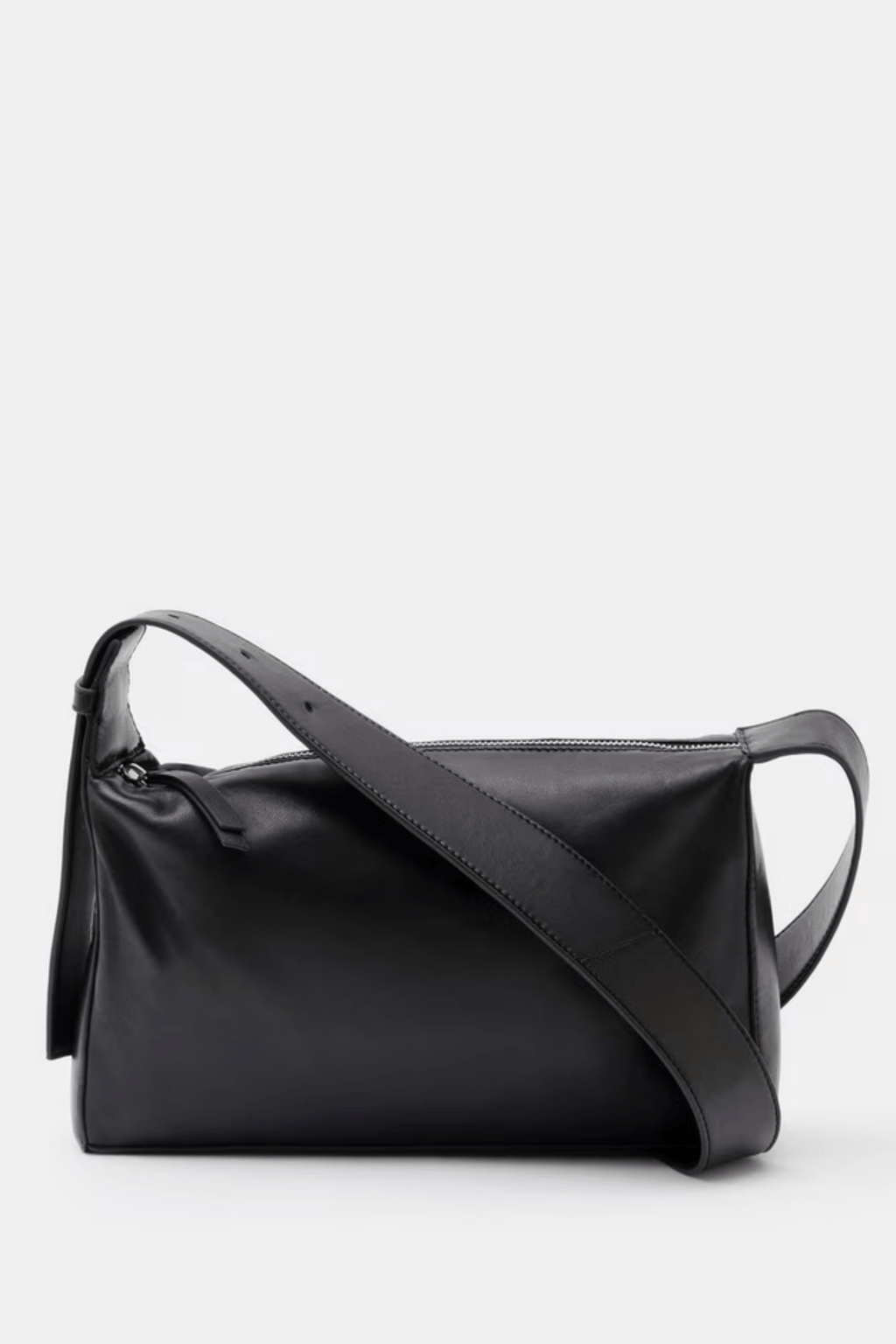 Luna Curve Leather Crossbody - BOB FASHIONBag