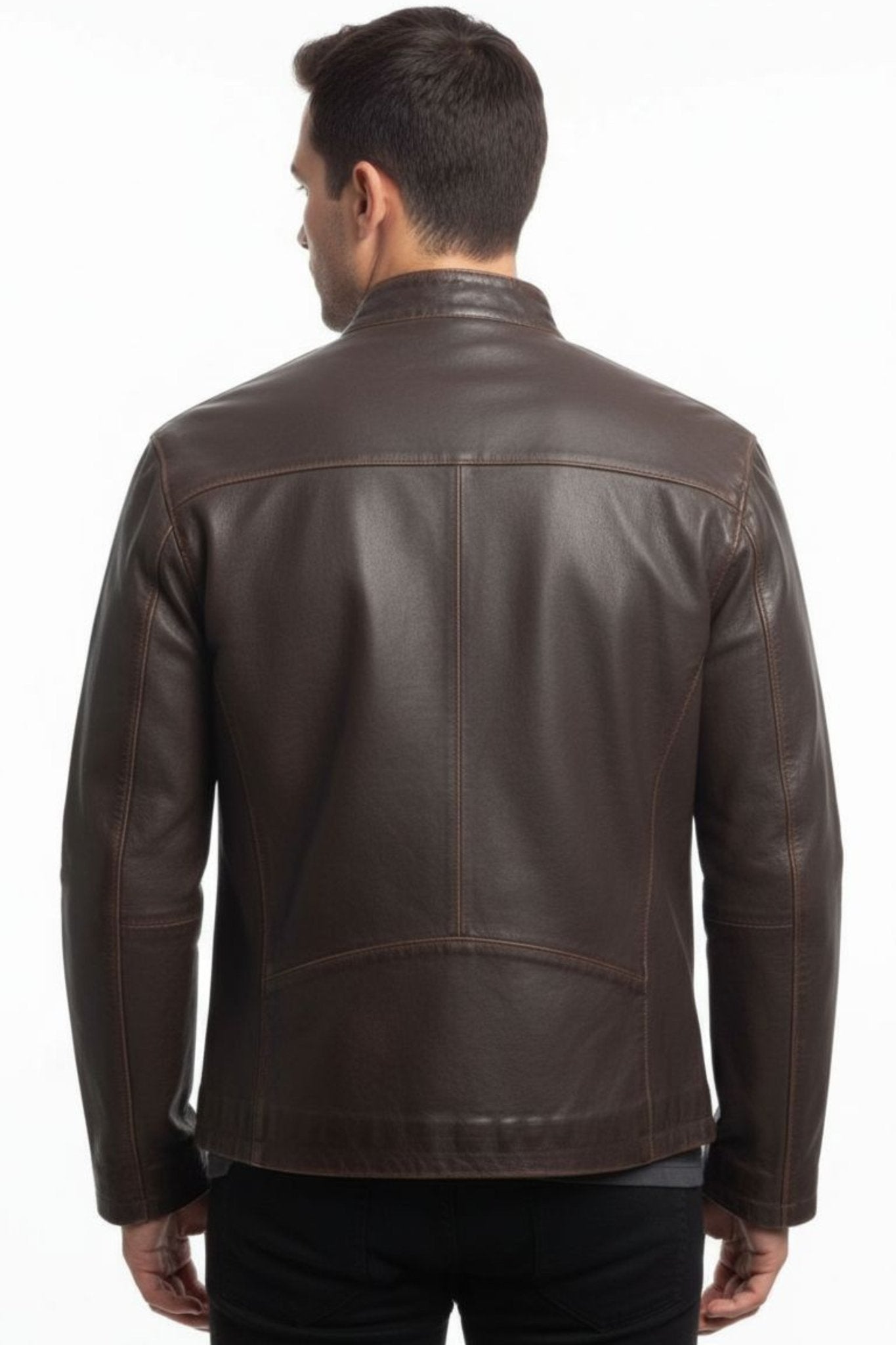 Classic Forge Genuine Leather Jacket - BOB FASHIONJACKET