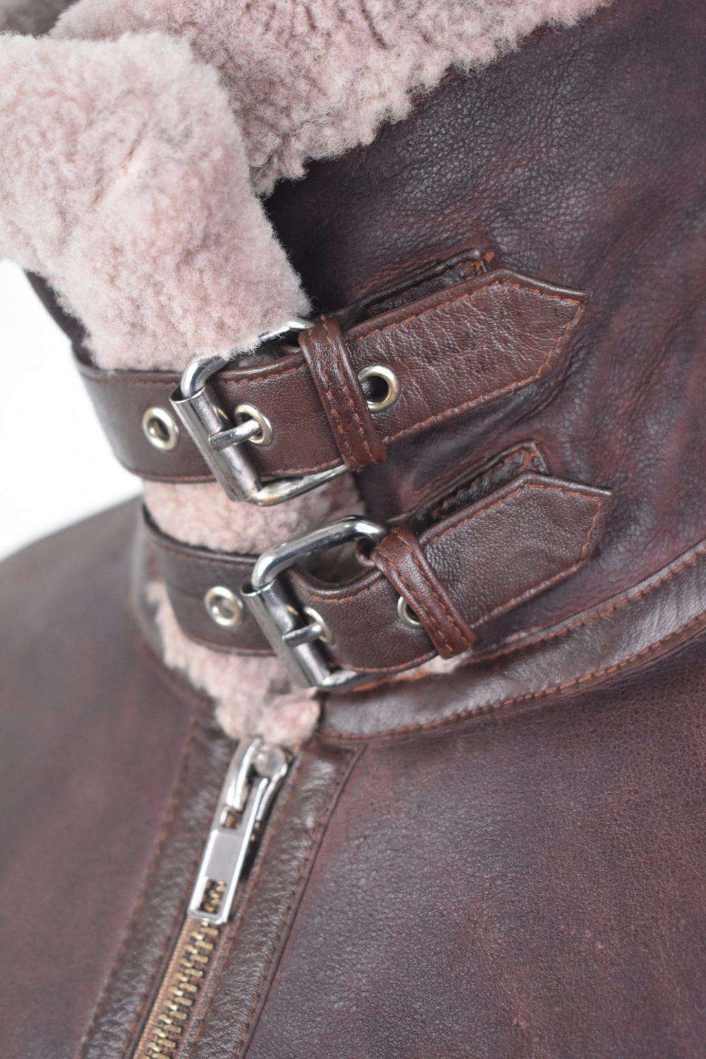 Sierra Ridge Shearling Aviator – Mocha Brown Edition - BOB FASHIONJACKET