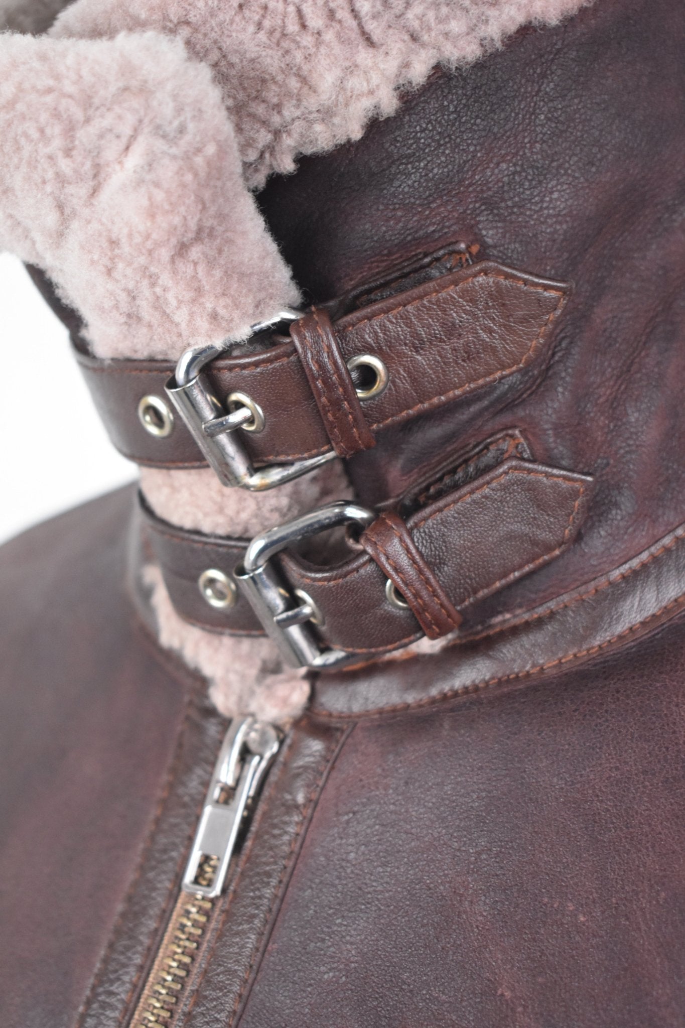 Sierra Ridge Shearling Aviator – Mocha Brown Edition - BOB FASHIONJACKET