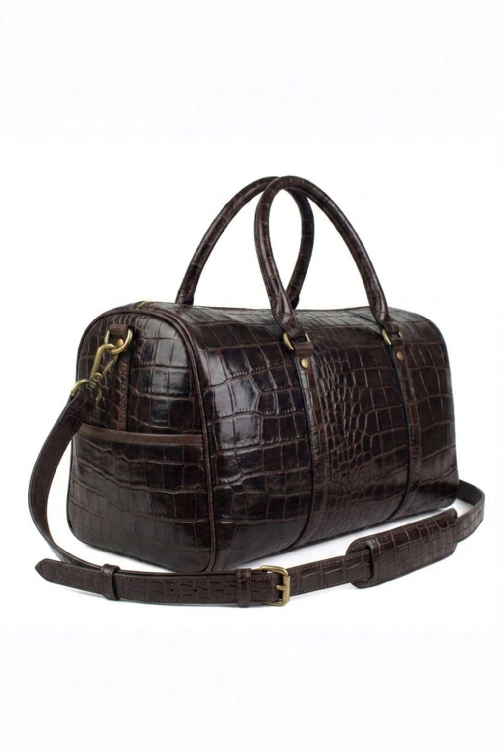Croc Embossed Unisex Duffle Bag