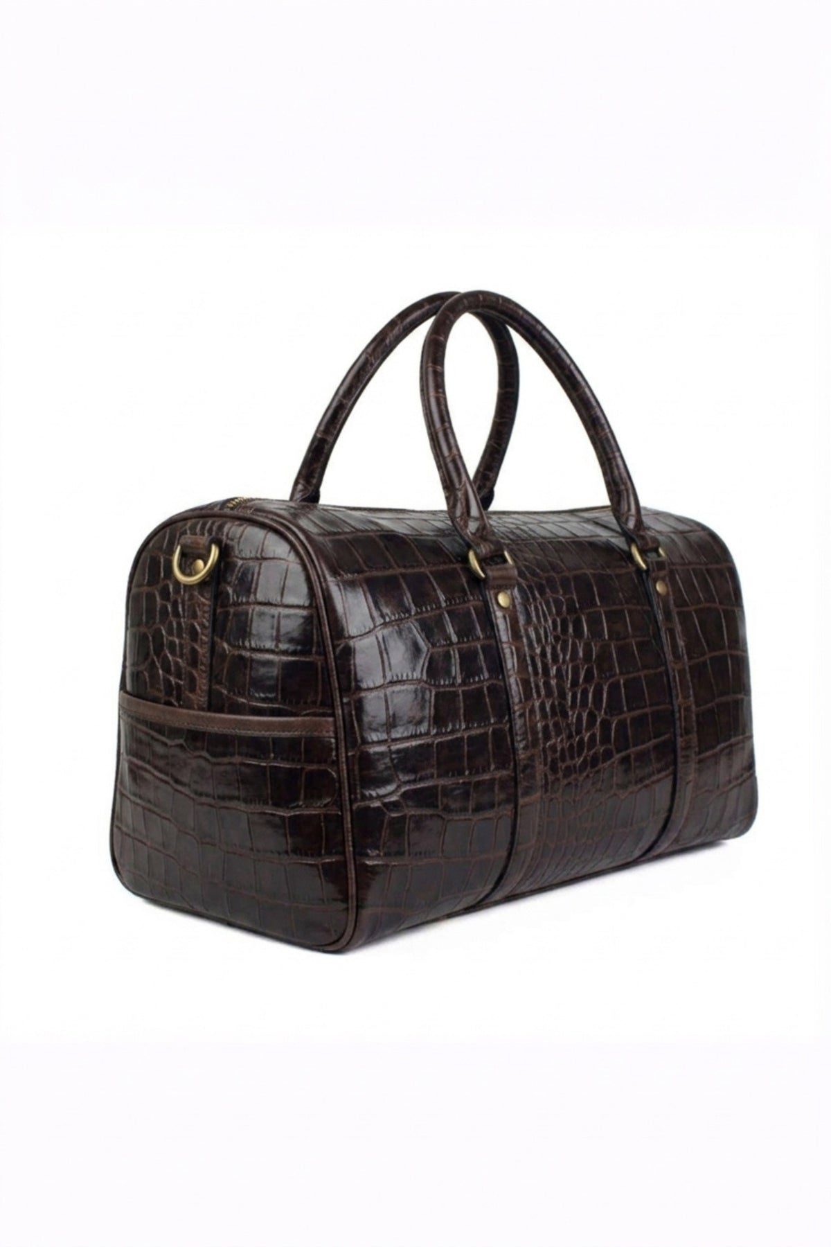 Croc Embossed Unisex Duffle Bag