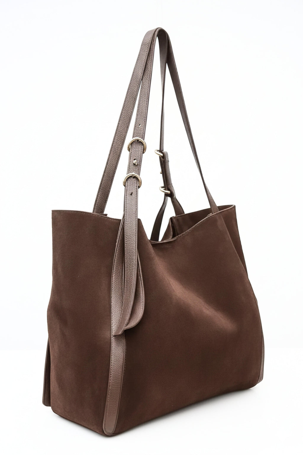 Amber Sun Suede Tote | Genuine Suede Tote
