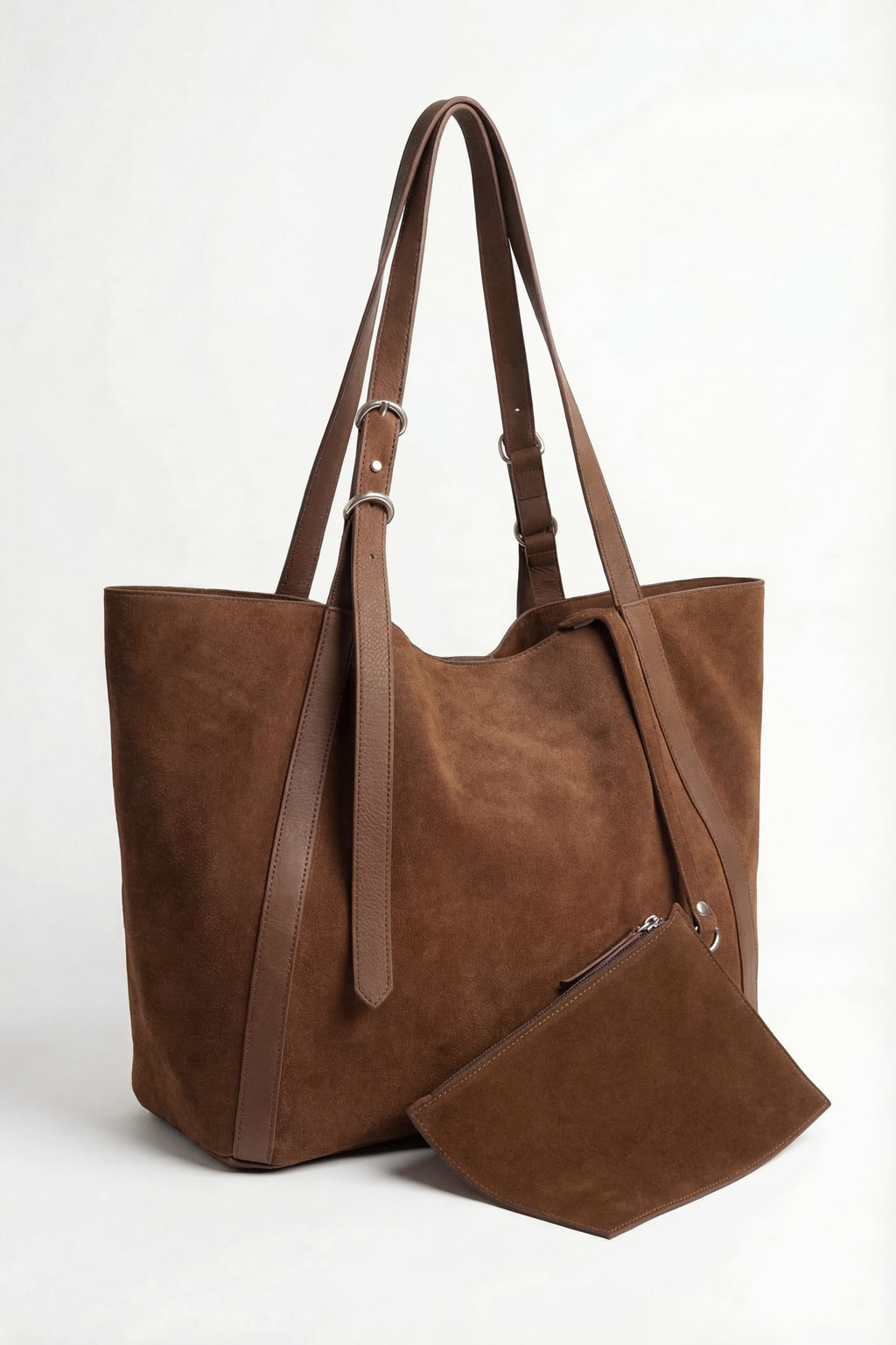 Amber Sun Suede Tote | Genuine Suede Tote