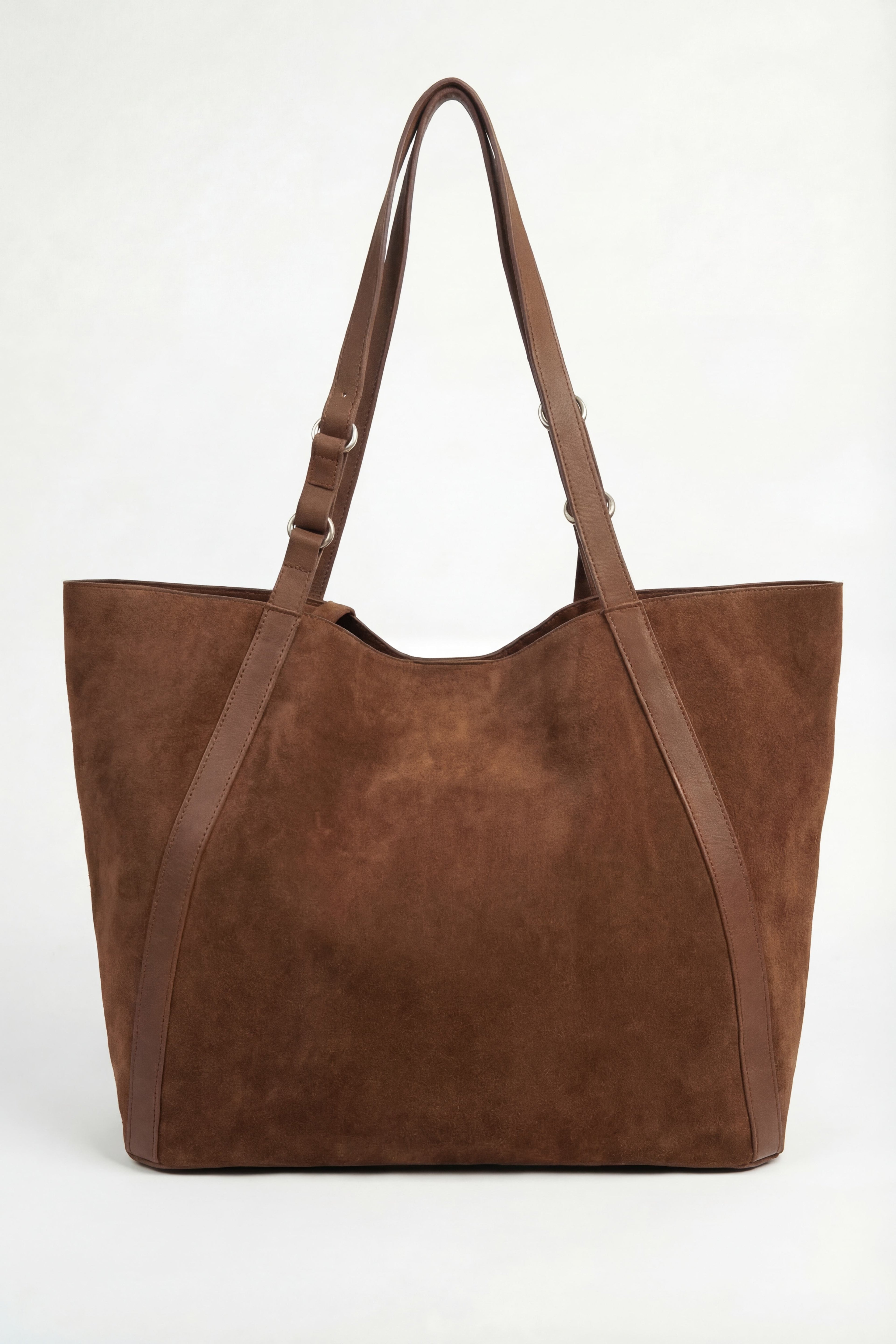 Amber Sun Suede Tote | Genuine Suede Tote