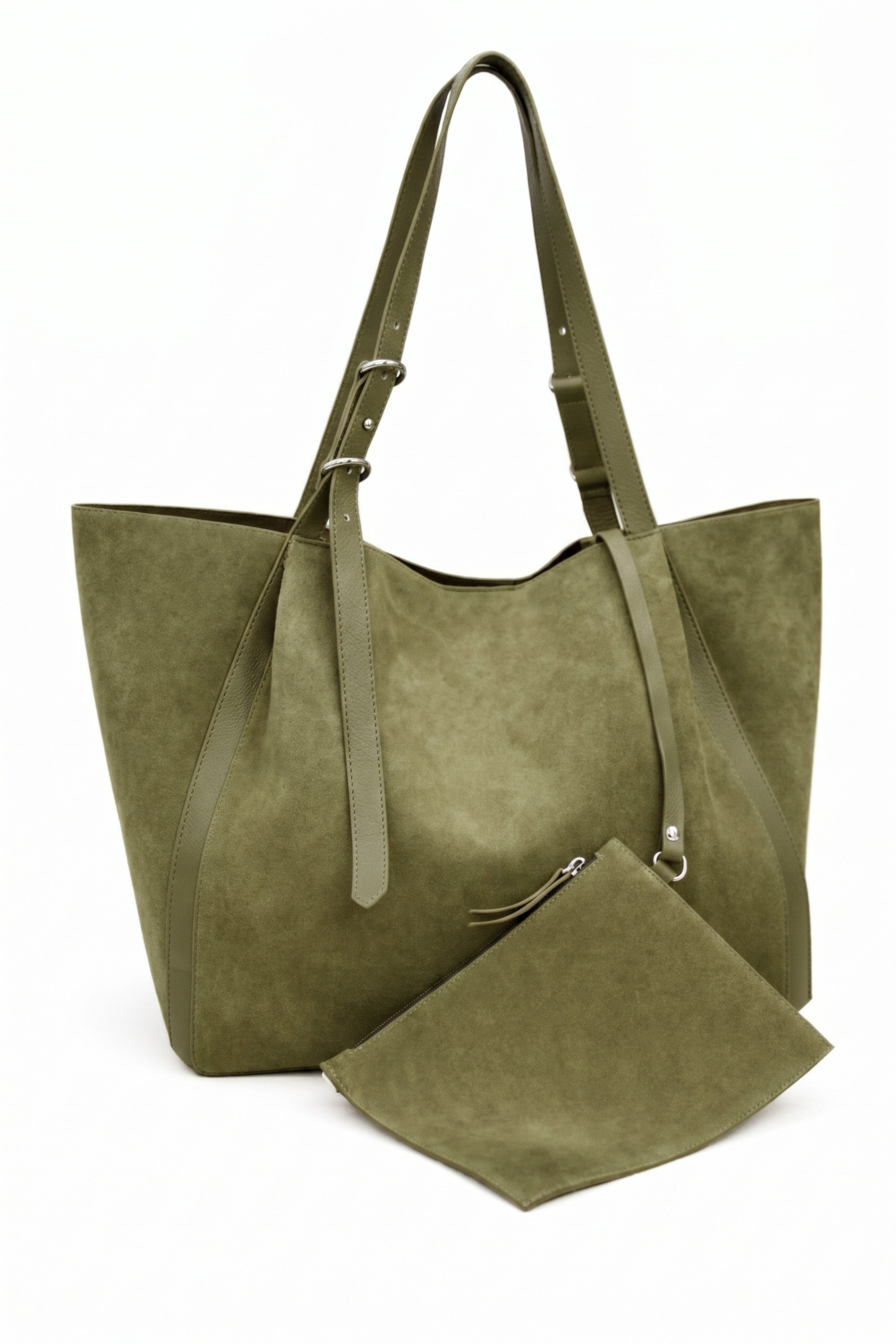 Amber Sun Suede Tote | Genuine Suede Tote