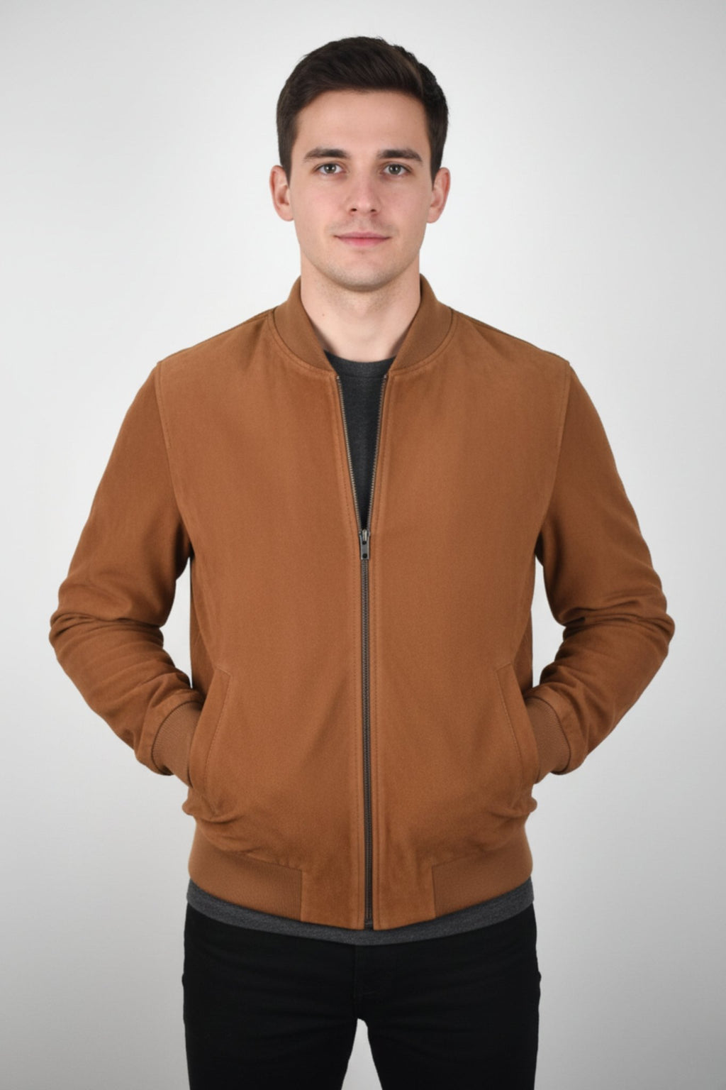 Sienna Regal Leather Bomber - BOB FASHIONJACKET