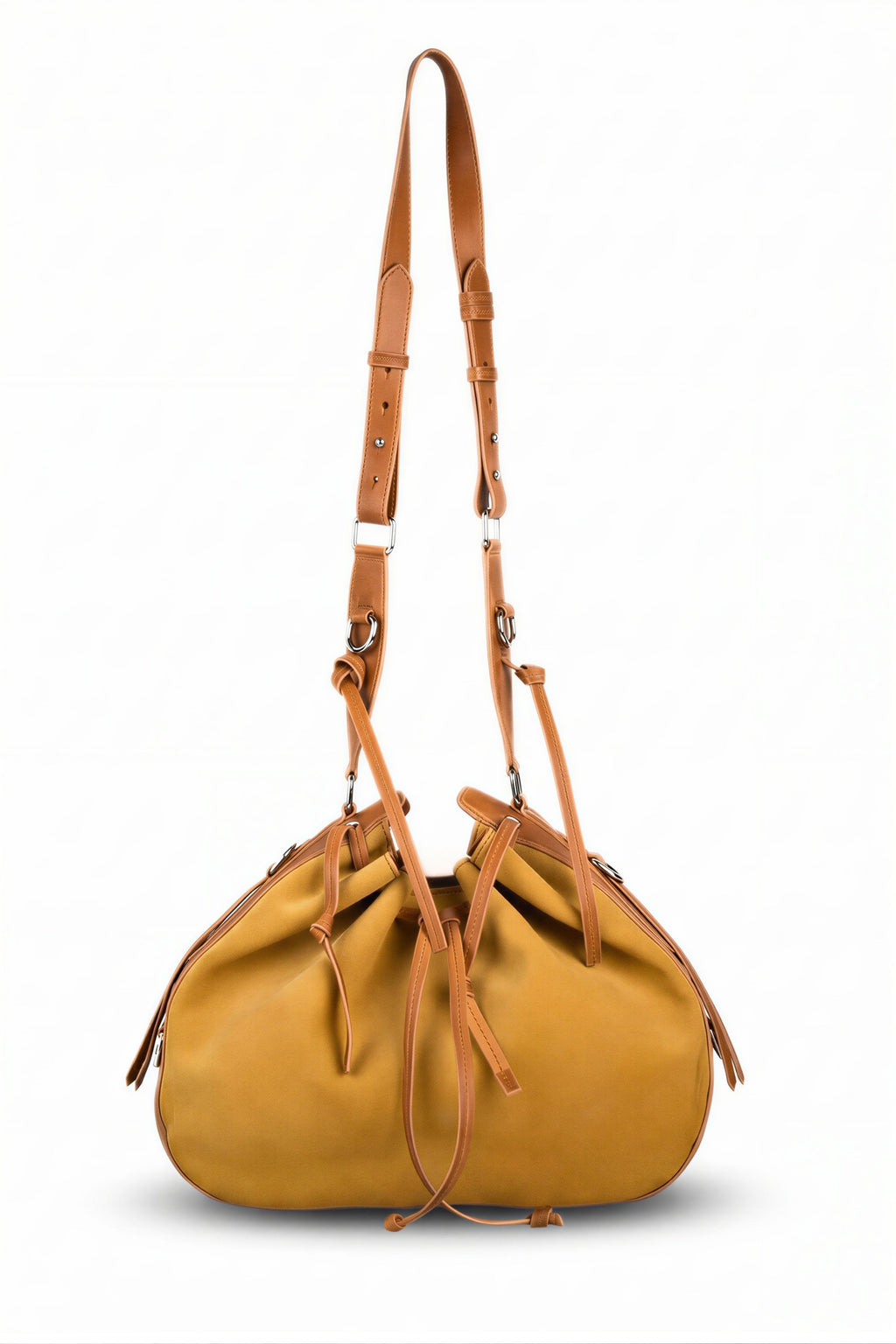 Terra Drawstring Shoulder Bag - Tan