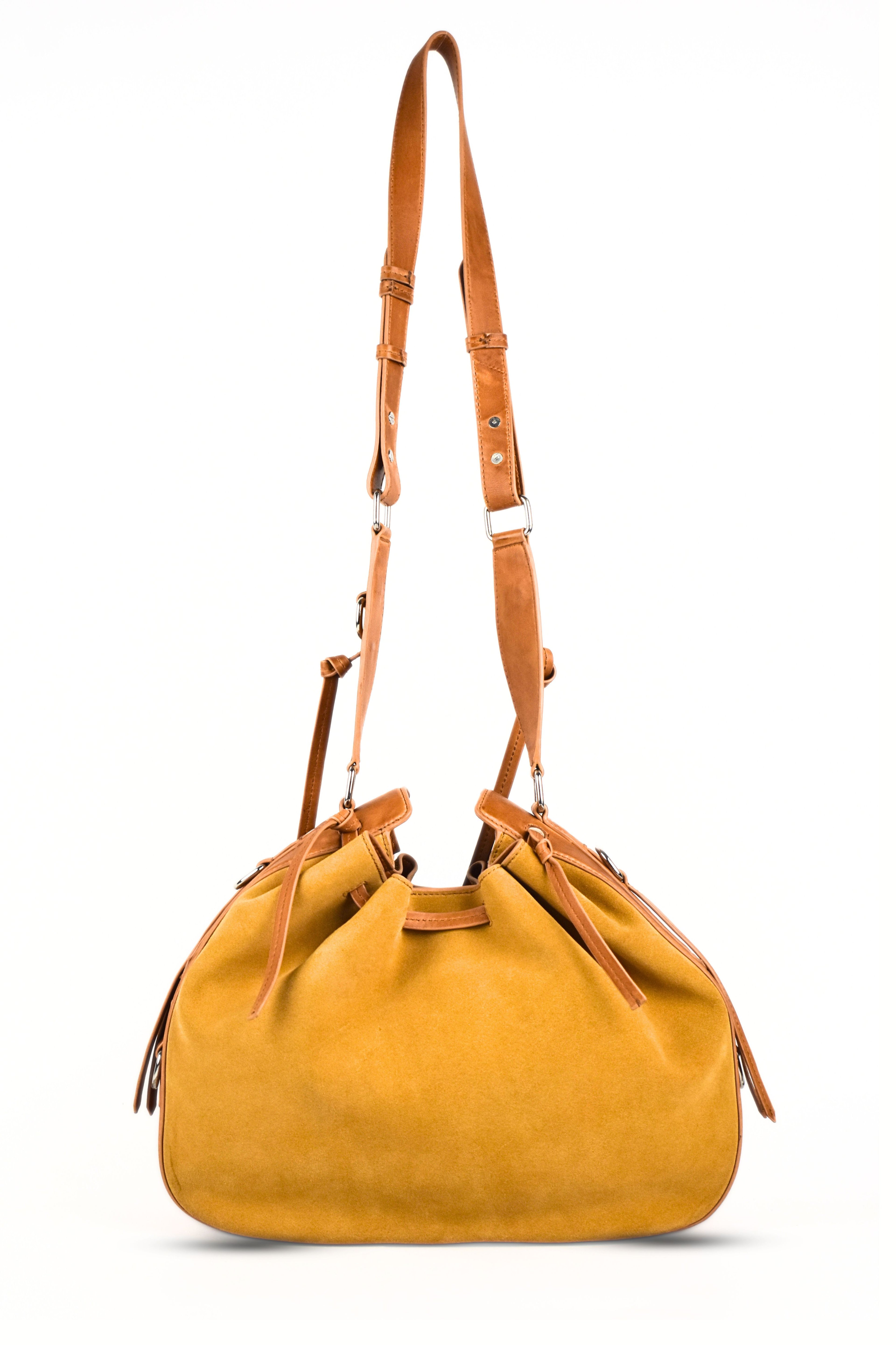 Terra Drawstring Shoulder Bag - Tan