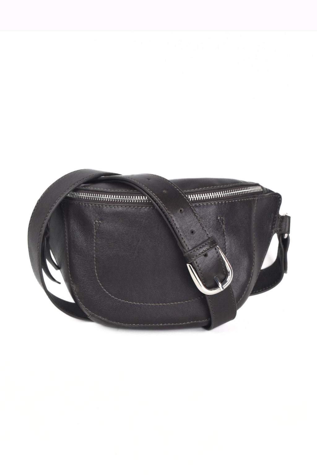 Unisex Noctra Curve Leather Belt Bag