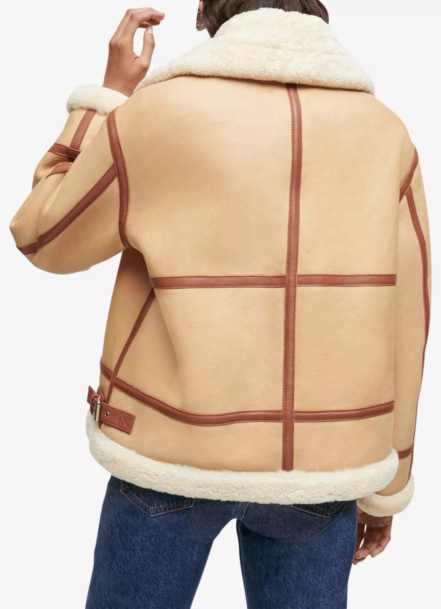 Arctic Muse Shearling Aviator - BOB FASHIONJACKET