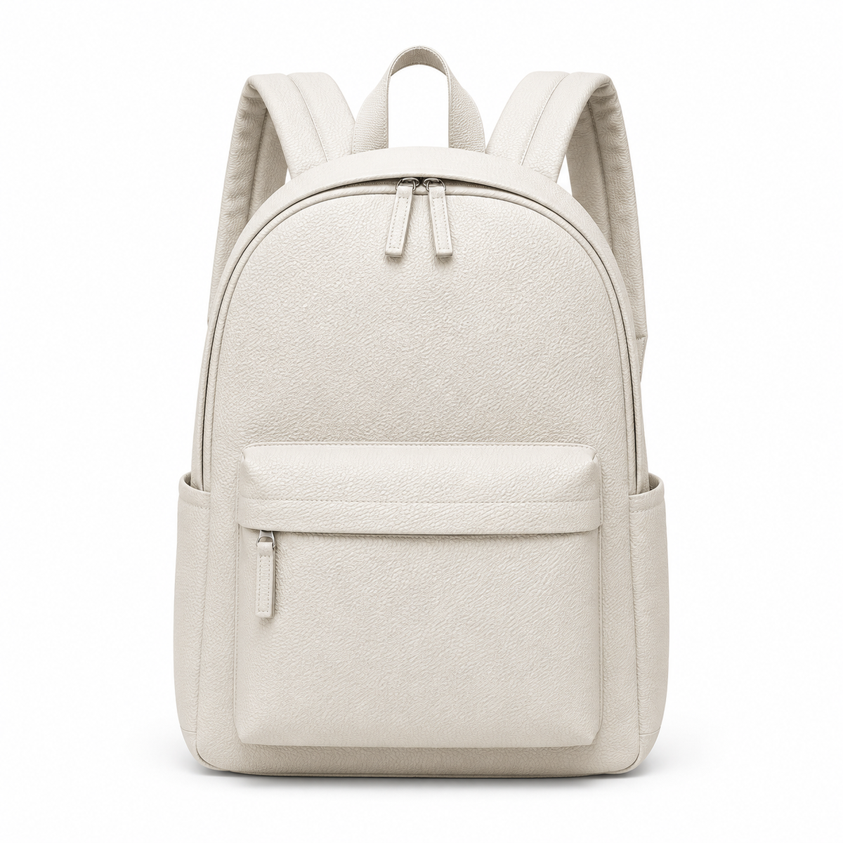faux leather bag white