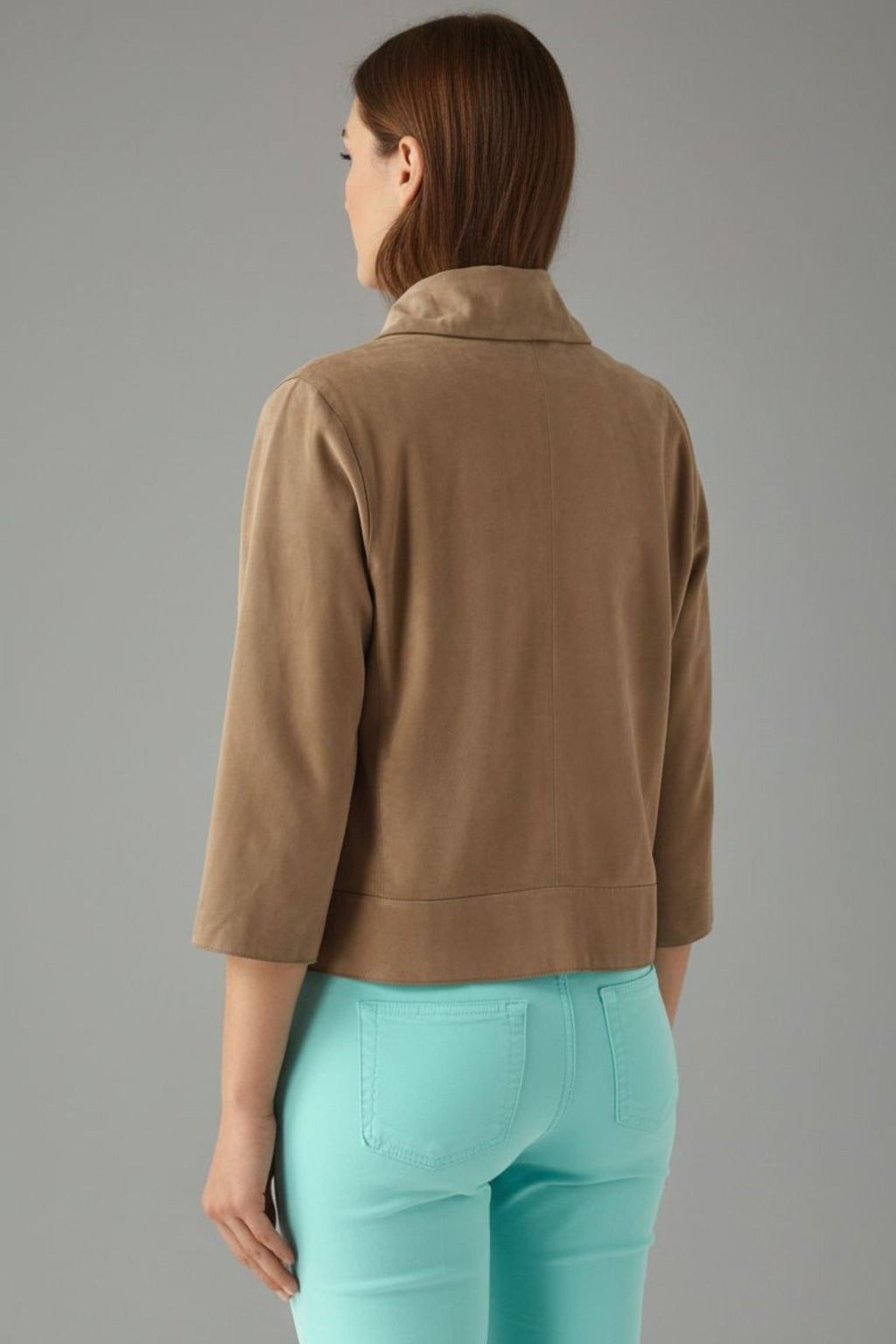Sahara Suede Shirt - Taupe - BOB FASHIONLeather Shirt