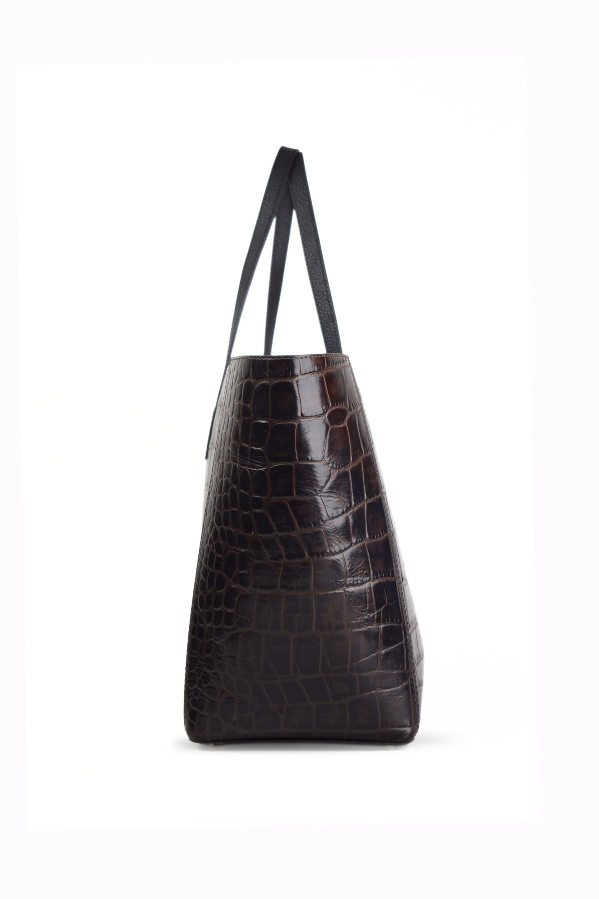 Noir Croco Tote