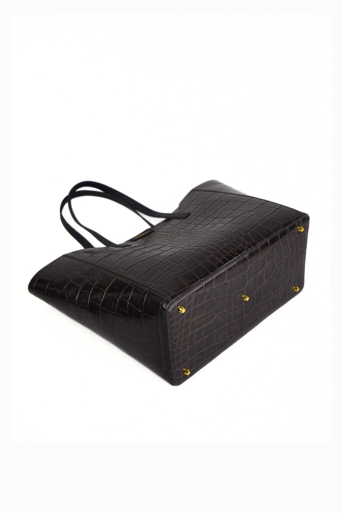 Noir Croco Tote