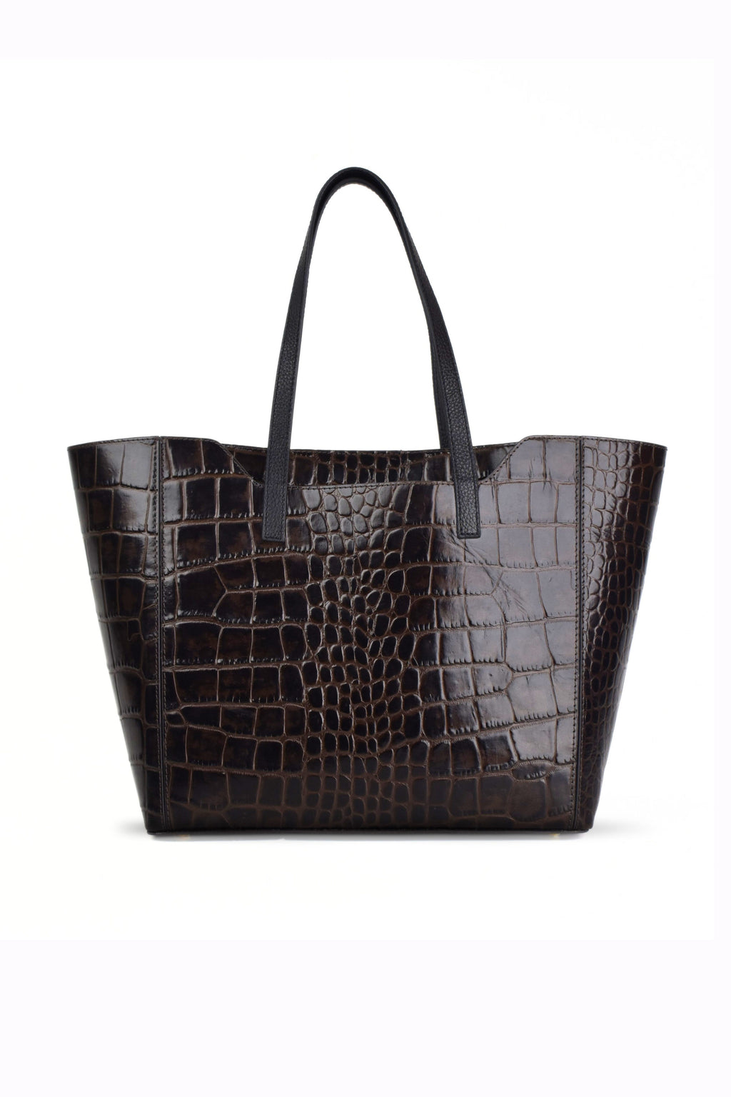 Noir Croco Tote