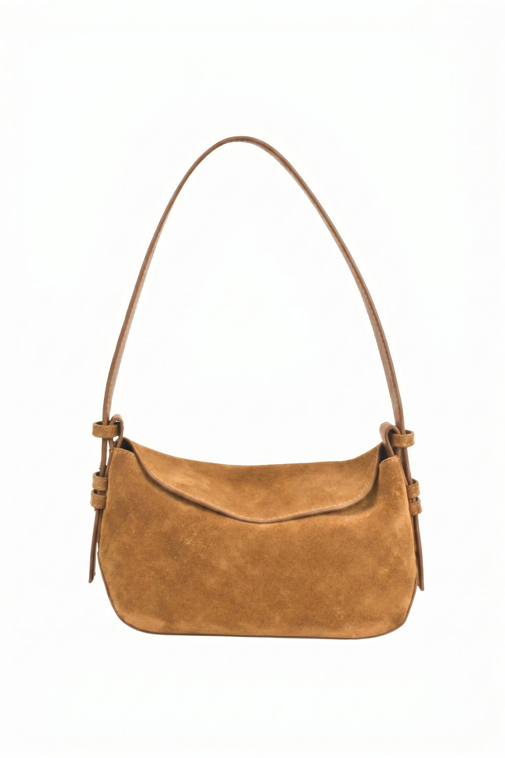 Noir Dune Suede Shoulder Bag