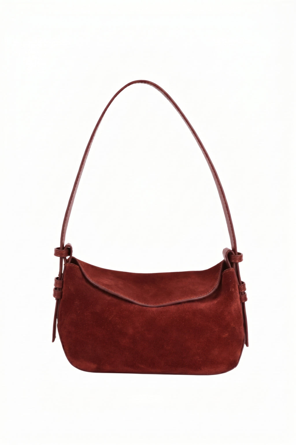 Noir Dune Suede Shoulder Bag
