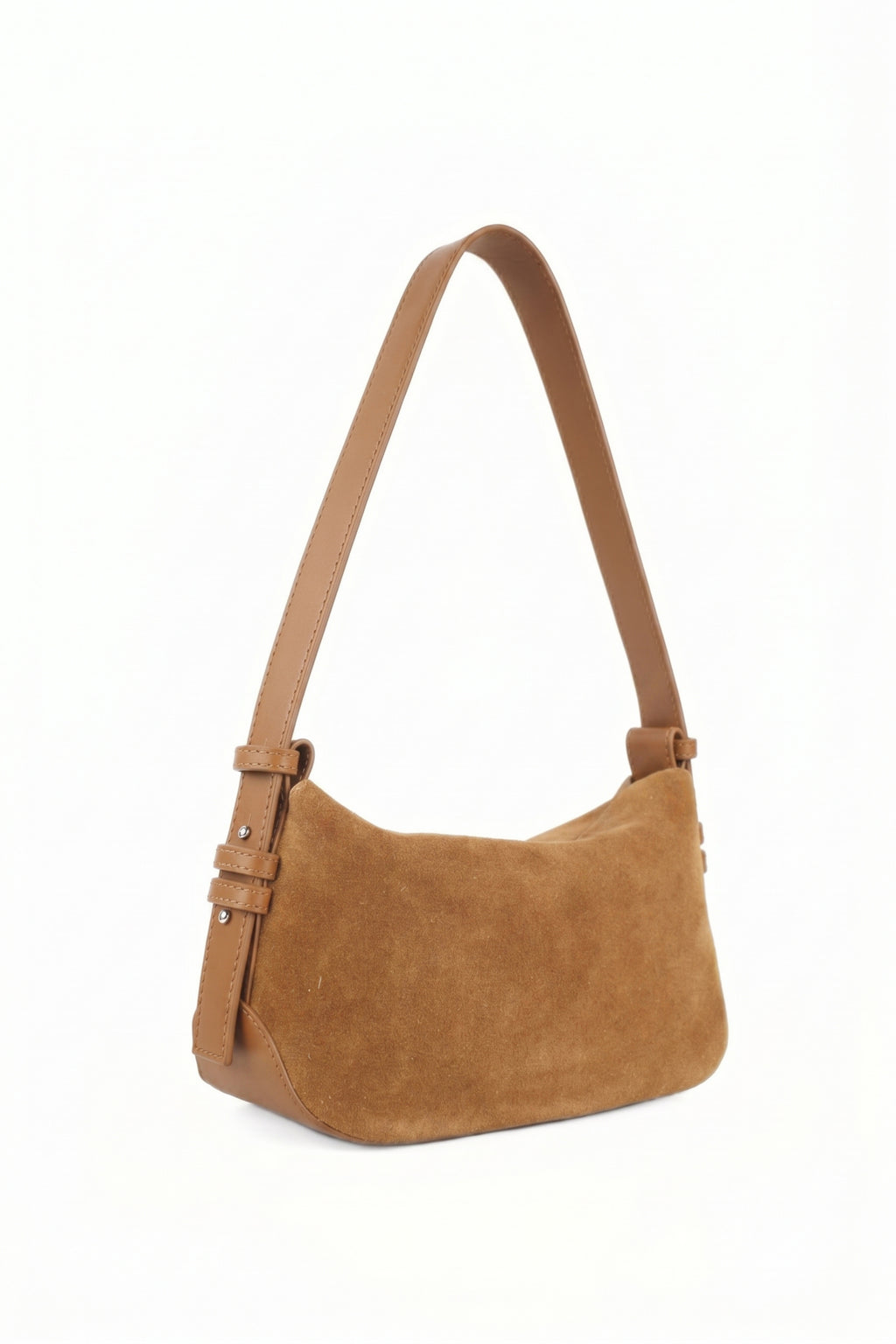 Noir Dune Suede Shoulder Bag