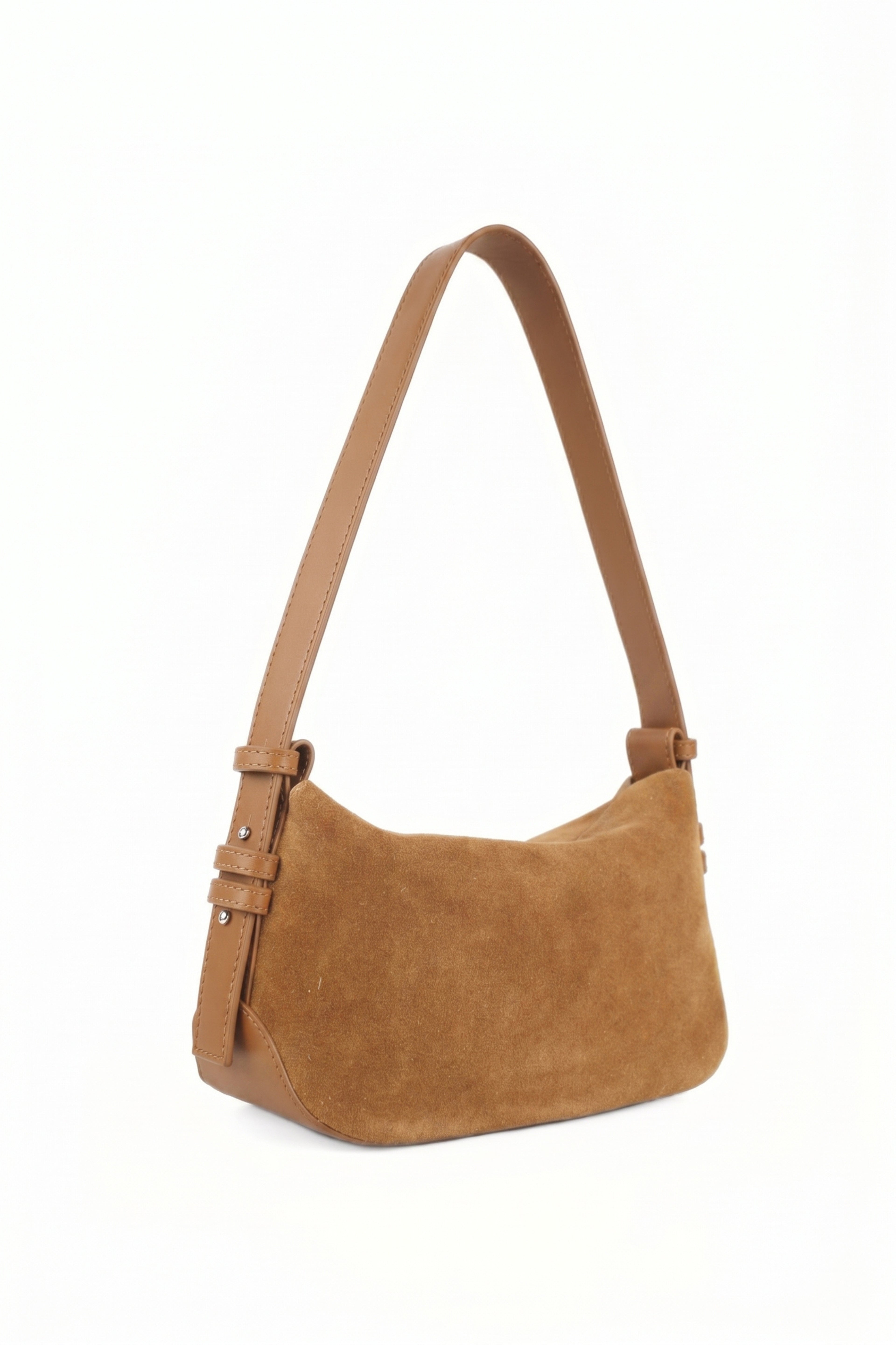 Noir Dune Suede Shoulder Bag