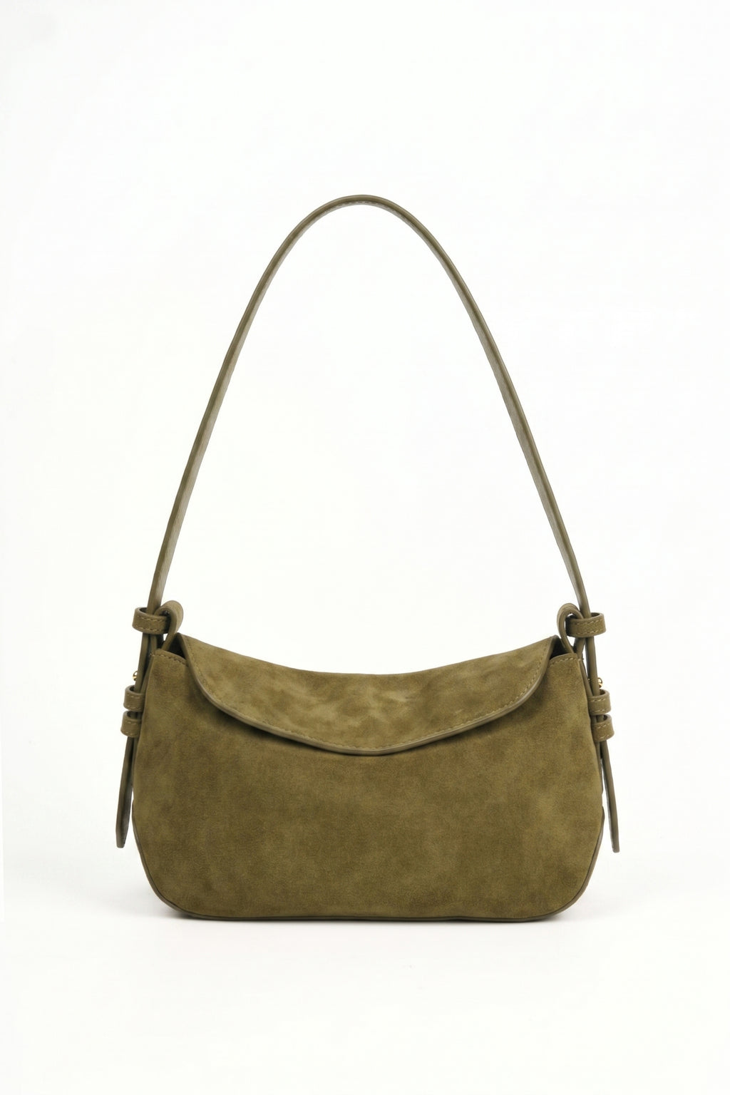 Noir Dune Suede Shoulder Bag