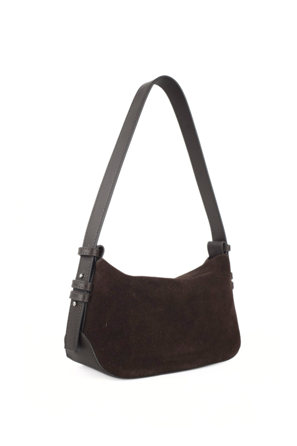 Noir Dune Suede Shoulder Bag