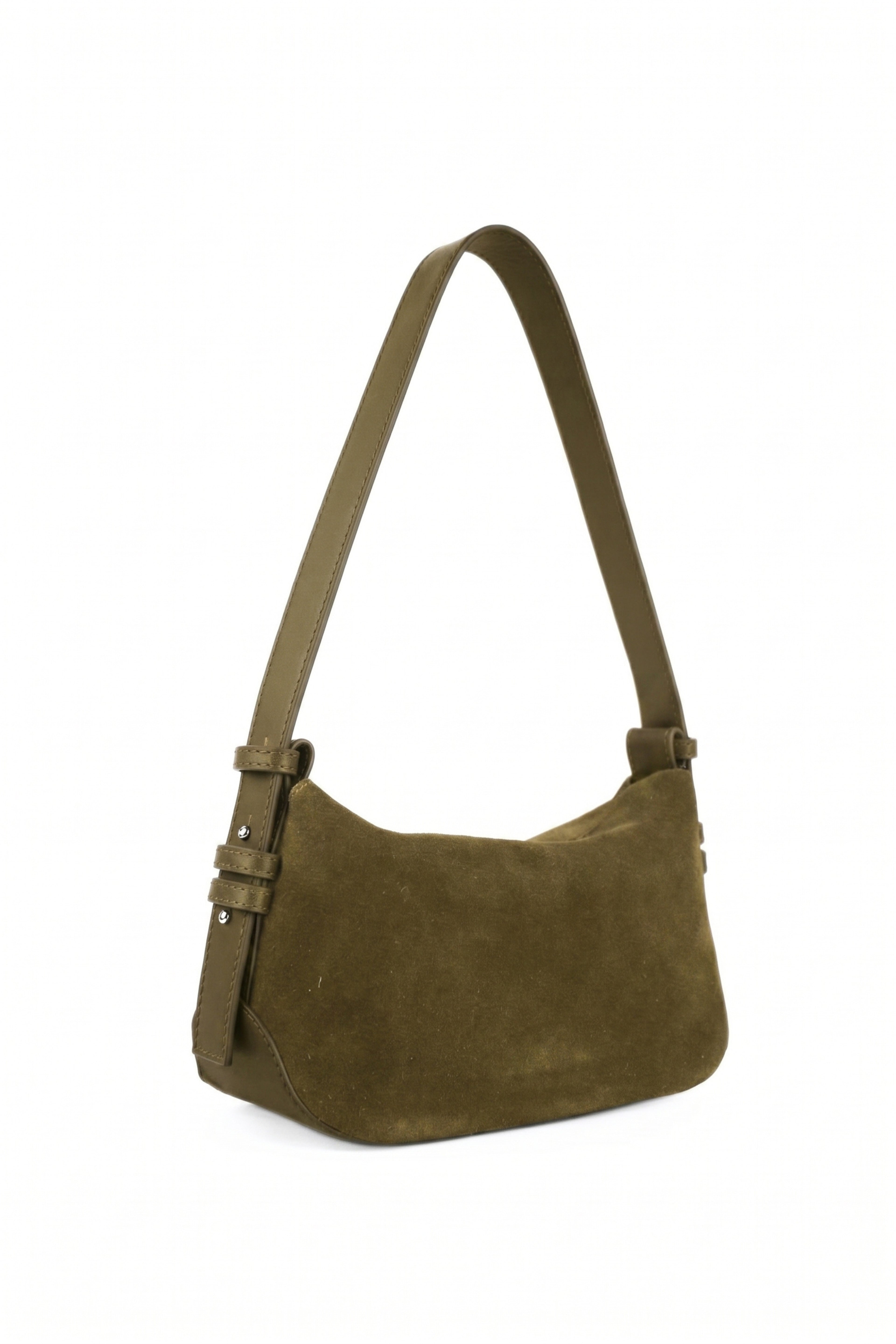 Noir Dune Suede Shoulder Bag