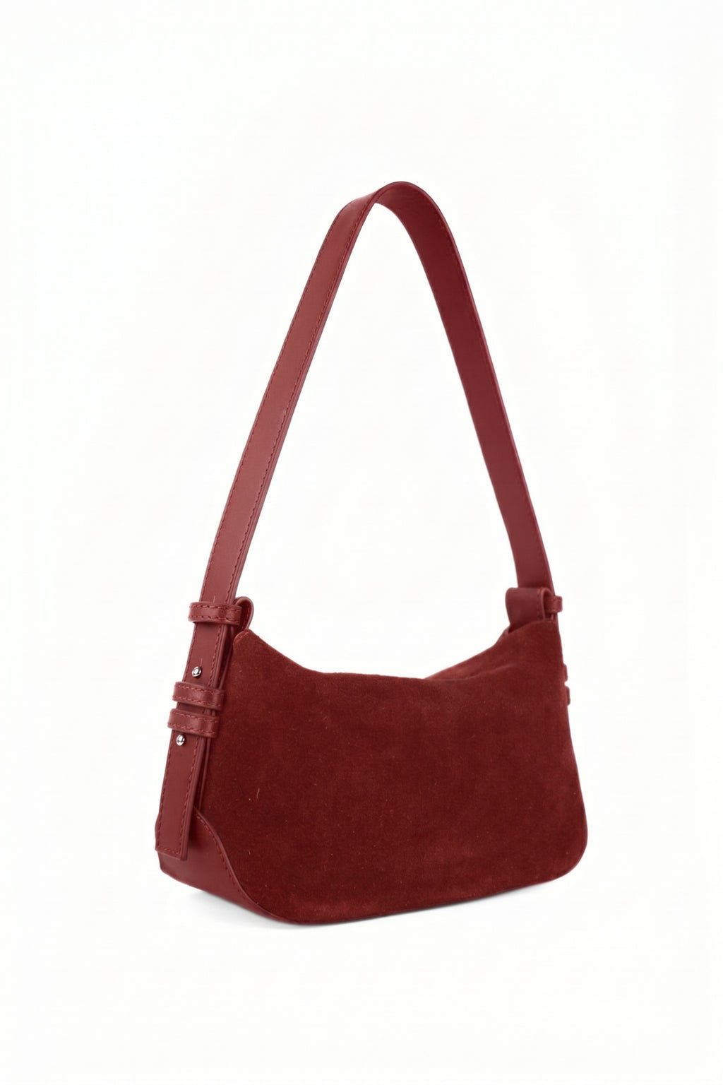 Noir Dune Suede Shoulder Bag