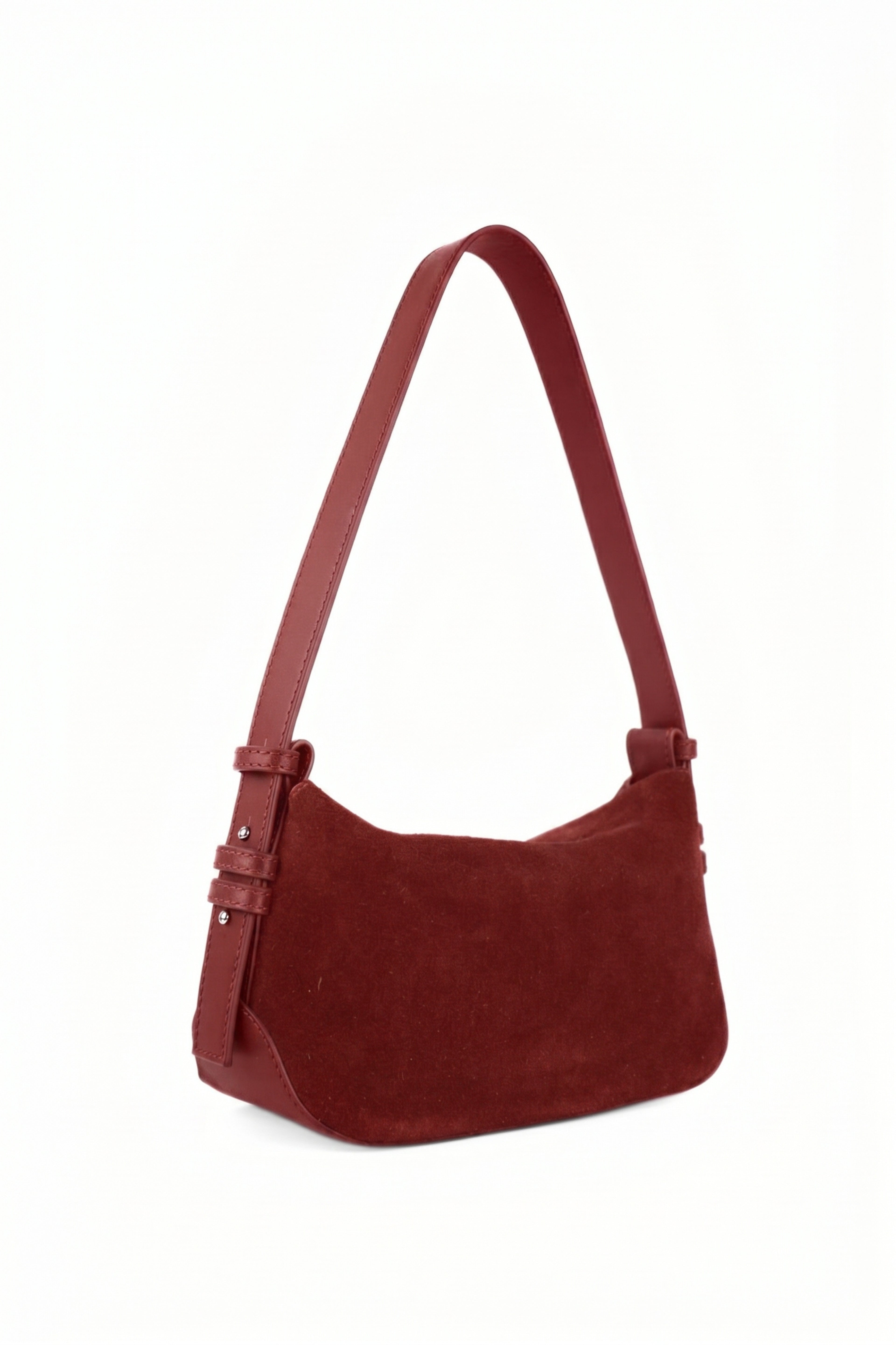 Noir Dune Suede Shoulder Bag