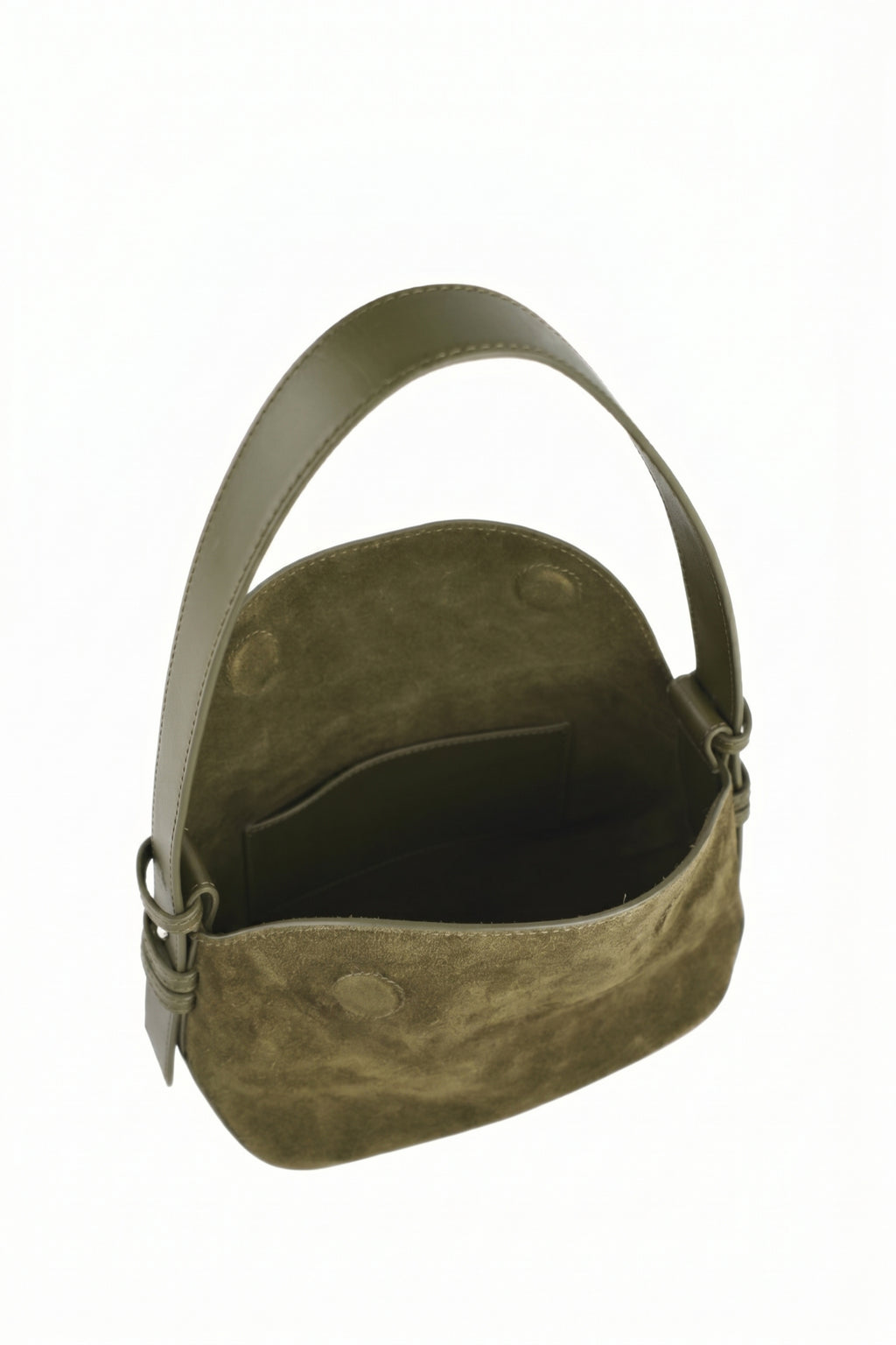Noir Dune Suede Shoulder Bag