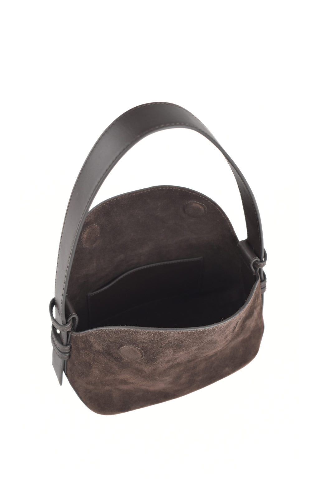 Noir Dune Suede Shoulder Bag