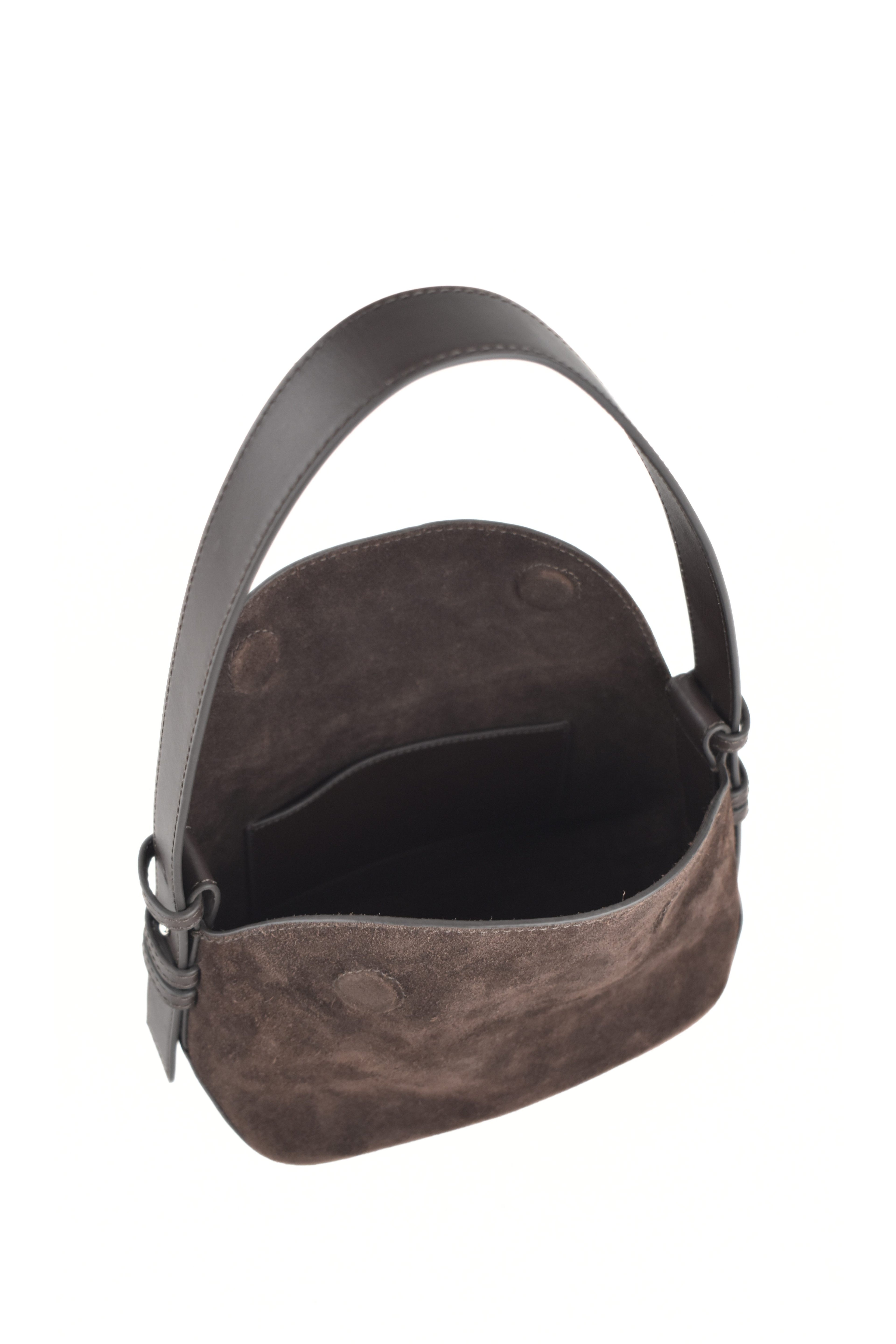 Noir Dune Suede Shoulder Bag