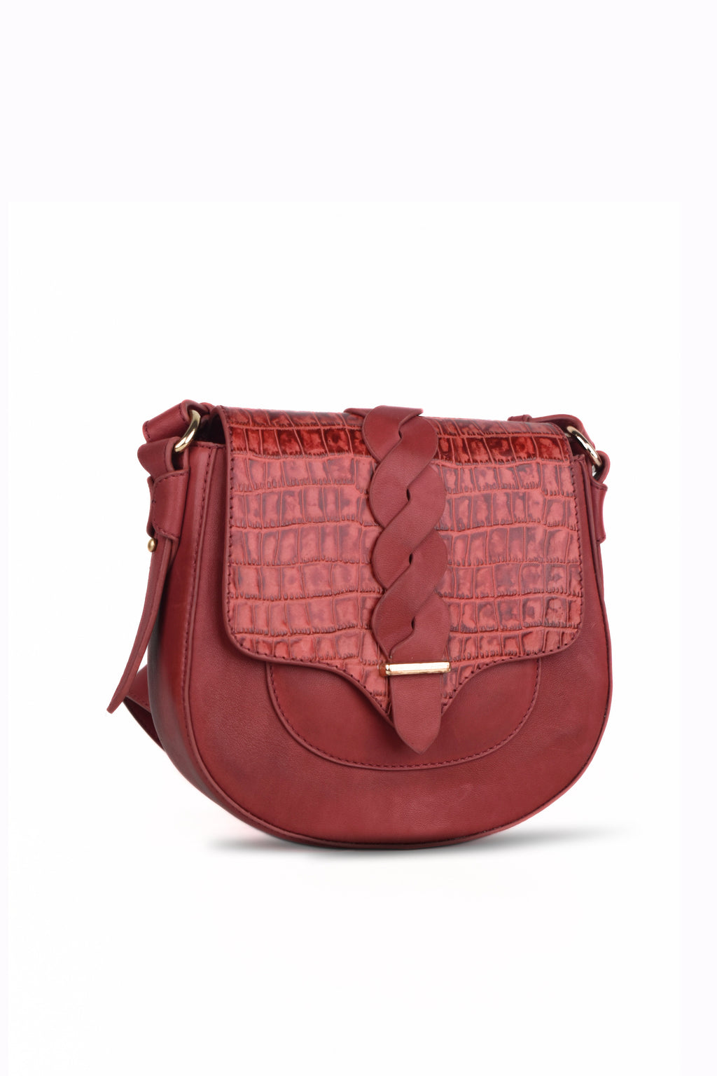 Verona Croc Crossbody Bag