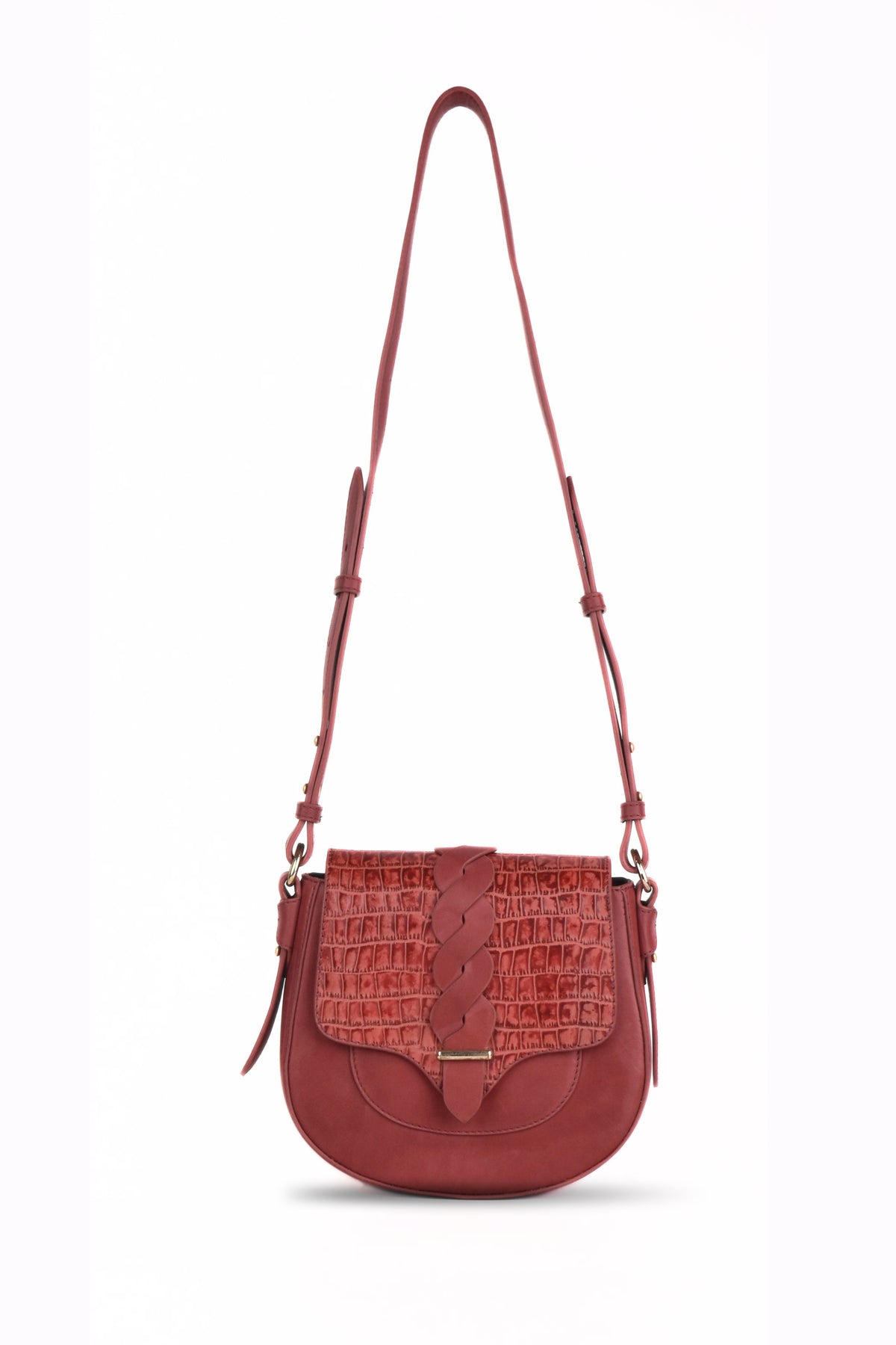 Verona Croc Crossbody Bag